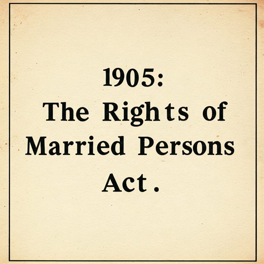 The Rights of Married Persons Act